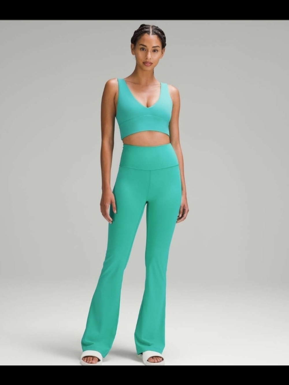 Lululemon Groove Super-High-Rise Flared Pant *Nulu Size 4 Kelly Green
